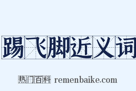 踢飞脚近义词是什么意思的图片